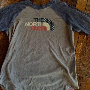 North Face USA Shirt Baseball Tee